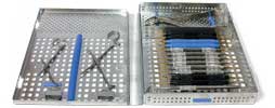 American Eagle Stainless Steel Cassette, 14 Instruments, Double-Hinge Design
