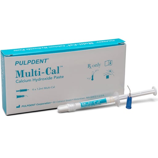 Multi-Cal Kit: 4 - 1.2 mL Syringes and 8 Applicator Tips. Calcium Hydroxide