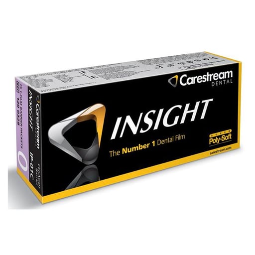 Insight IP-01C Size 0 - F-Speed, Periapical 1-Film Super Poly-Soft w/ClinAsept 75/Box.