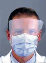 Com-Fit Earloop with Shield - Blue, 25/Bx. Super High Filtration Fluid
