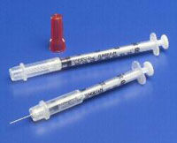 Monoject 1cc Tuberculin Safety Syringe with Needle 28 gauge x 0.5", Accu-tip