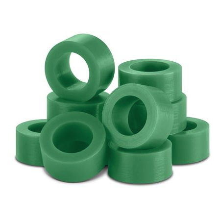 Pulpdent Green Silicone Color Code Instrument Rings 60/Bx. Large size: 7/32" ID