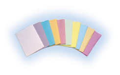 Econoback Aqua Patient Bibs plain rectangle (13" x 19") 2 Ply Paper/1 Ply Poly
