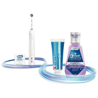 Oral-B Power Toothbrush 1000 Daily Clean Power Bundle, 3/Pkg. Comes in a tote