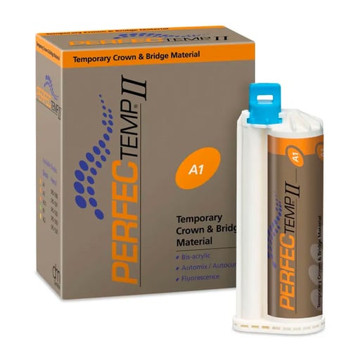 PERFECTemp II A1 Cartridge, Temporary Crown & Bridge Material 4:1, Self-Cure