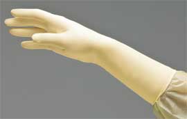 DermAssist SPFS Latex Surgical gloves: Sterile, Powder-Free, Textured, size 8