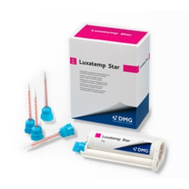Luxatemp Star A2 - EXPORT PACKAGE, 76 gm cartridge & 15 automix tips