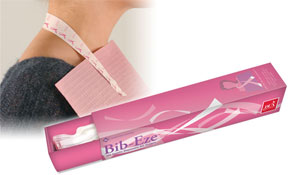 Bib-Eze Disposable (Paper) Bib Holders, 250/Box. No Sharp Edges or Cold Chain