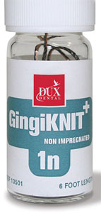 GingiKnit 00N #00 Fine Knitted Yarn Non-Impregnated Retraction Cord, 72"