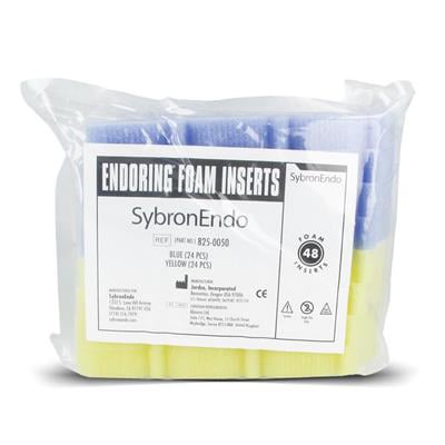 Endo Ring (SybronEndo) Endo Ring Foam Inserts, Package of 24 Yellow and 24 Blue