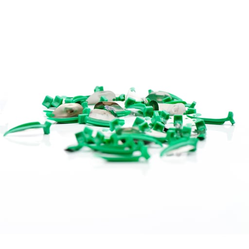 FenderMate Left Regular, Dark Green 100/Value Pack. Combines a pre-curved wedge