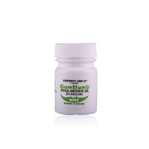 Gumnumb Mint Topical Anesthetic Gel (Benzocaine 20%), 1 oz. Jar