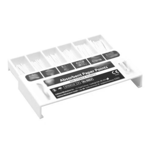 House Brand Coarse Absorbent Paper Points, White. Box of 200 Points