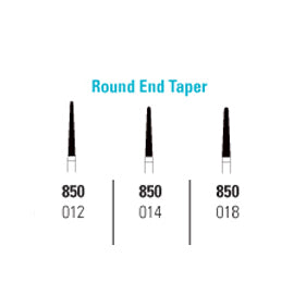Quala FG #850-012 Round End Taper Multi-Use Diamond, Coarse Grit, pack of 5