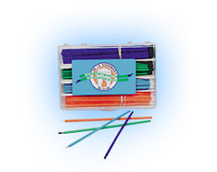 I.B. Brush Bendable blue and green applicator brushes with regular brush tips