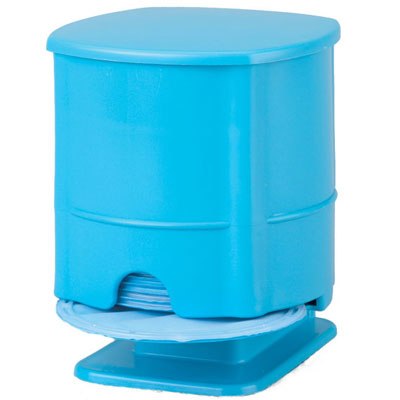 Insti-Dam Dispenser - Blue, 1/Pk. Can be mounted to wall or cabinet or can sit