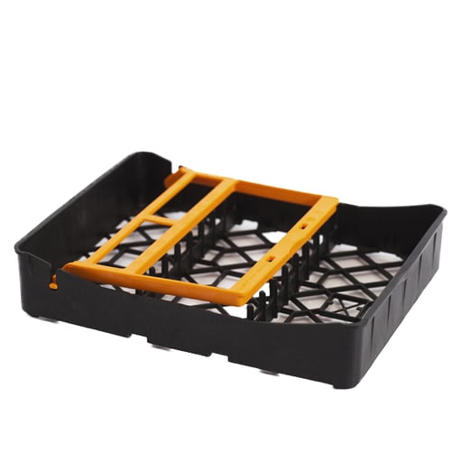 PractiPal Half Tray with Orange Clamp - 1 Set. Contain one half tray