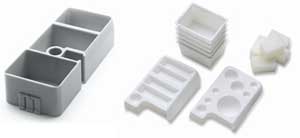 PractiPal MultiBlock - Grey, Single Block Organizer with inserts. Includes 5