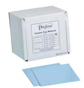 ProForm Tray Material, .125 thick 5" x 5", box of 100. Great for custom