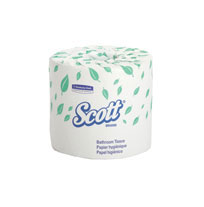 Scott 2-Ply 4.1" x 4.0" Standard Roll Bathroom Tissue, White, 550-sheet rolls