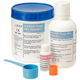 Instant Tray Mix 3 Lb. WHITE Powder Only, Self-Curing Custom Tray Acrylic
