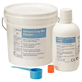Instant Tray Mix 5 Lb. BLUE Powder & Liquid Pack. Self-Curing Custom Tray