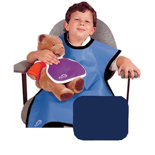 Flow X-Ray Child (20" x 20") X-Ray Lead Panoramic Apron without Collar - Navy