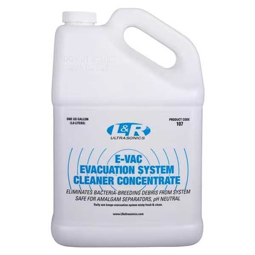 E-Vac Evacuation system cleaner, 1 gallon of concentrate
