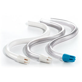 SafeBasics 6" Saliva Ejectors Clear w/ White Tip 100/Pk. Easily shapes
