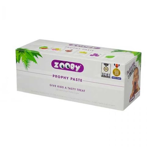 Zooby Medium Grit, Animal Pack Assorted Flavor, Prophy Paste with Xylitol