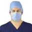 The Lite One Surgical Mask - Blue, Pleat-Style with Ties, 50/Box. BFE >= 98%