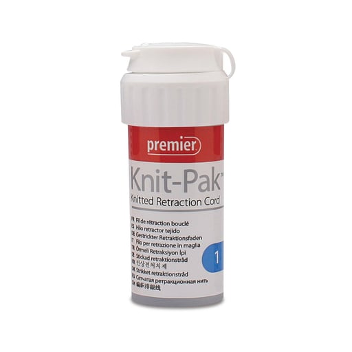 Knit-Pak Size #1 Knitted Plain Retraction Cord, Non-impregnated 100" Cotton