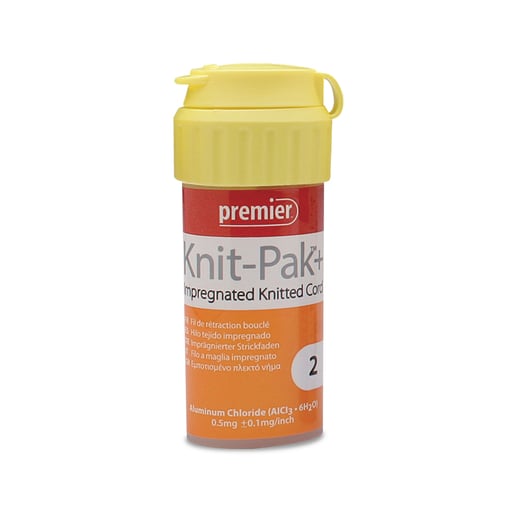 Knit-Pak+ Size 2 Aluminum Chloride Impregnated Knitted Retraction cord