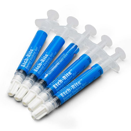 Etch-Rite Empty 3ml Syringes, box of 5 - 3 ml EMPTY syringes