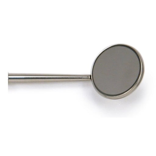 Quala #3 Mirror Cone Socket Front Surface, Stainless Steel, Box of 12 Mirrors