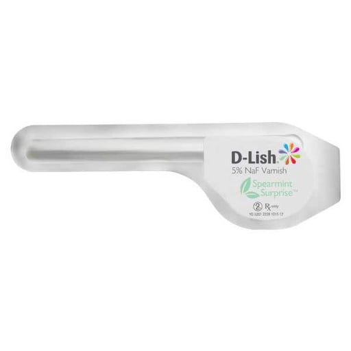 D-Lish 5% Sodium Fluoride Varnish - Spearmint Surprise Flavor 50/Bx. Gluten