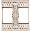 E-Z Jett Cassette 10 Place Instrument Holder, Beige, Holds 10 Instruments, Open