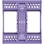 E-Z Jett Cassette 10 Place Instrument Holder, Neon Purple, Holds 10