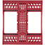 E-Z Jett Cassette 10 Place Instrument Holder, RED, Holds 10 Instruments, Open