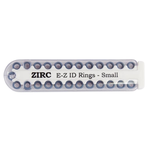 E-Z ID Instrument Rings Small 1/8" - Blue. Package of 25 Rings