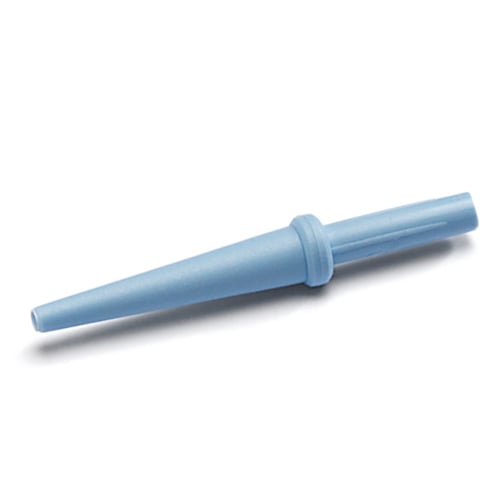 Microtip Micro Surgery Aspirator Tips, 1.7mm Apex, Light Blue, 25/Pk