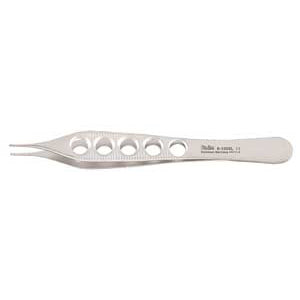 Miltex 4-3/4" Adson Tissue Forceps, 1 x 2 Teeth, with Fenestrated Lightweight