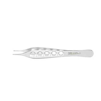 Miltex 4-3/4" Adson Tissue Forceps, 1 x 2 Teeth with Tying Platform
