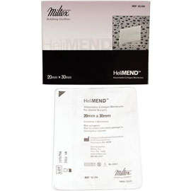 HeliMend Collagen Membrane 20 x 30 mm, absorbs in 4 to 8 weeks, Single