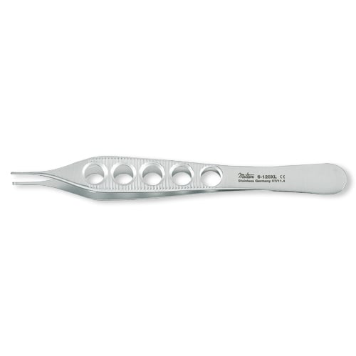 Miltex 4-3/4" Adson Dressing Forceps, Serrated with Fenestrated Lightweight