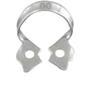 Miltex #00 Anterior Winged Metal Rubber Dam Clamp, single clamp