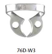Miltex #W3 Lower Molar Wingless Metal Rubber Dam Clamp, single clamp