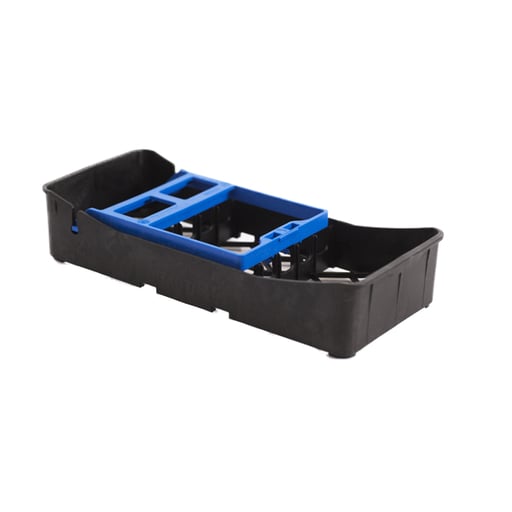 PractiPal Mini Tray with Blue Clamp - 1/Pk. in a smaller size (80x188x37 mm)