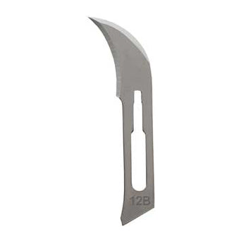 Myco Medical #12 Sterile Stainless Steel Surgical Scalpel Blade, Box of 100