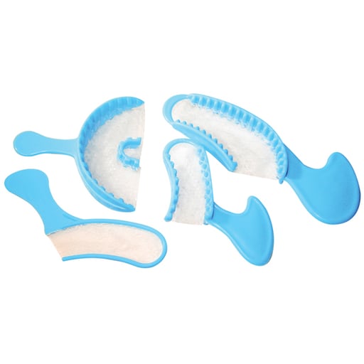 Defend Posterior bite tray, plastic with thin durable occlusal mesh material